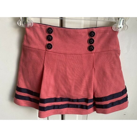 Hartstrings Girl’s Top & Skirt Skort Sz‎ 6 Blue & Salmon Pink - Picture 2 of 10